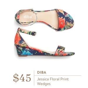 Diba Jessica Floral Wedge